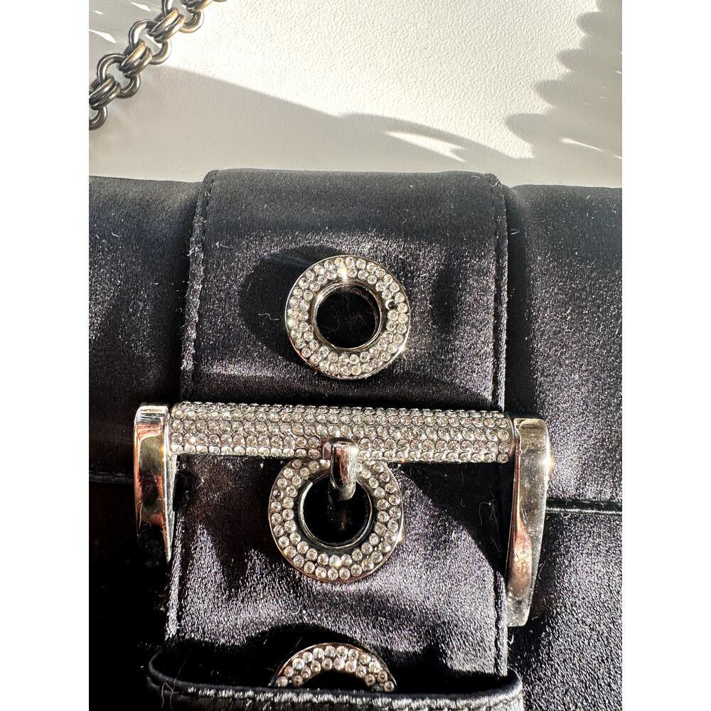Prada Black Satin Chain Strap Small Handbag - Picture 2 of 10